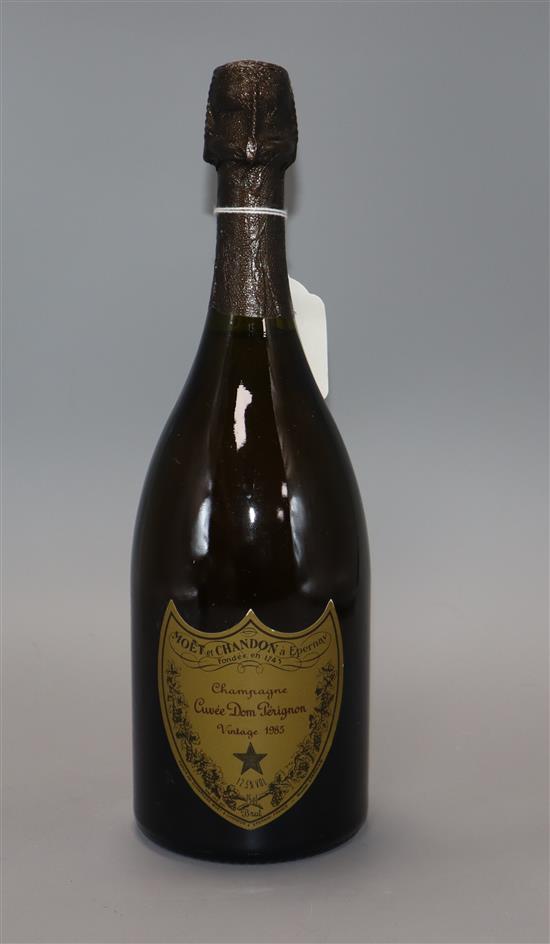 A bottle of Dom Perignon champagne, 1985, boxed